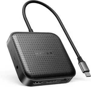 HyperDrive Dual Monitor USB4 Mobile 7-in-1 Docking Station - Dual 4K60Hz, Upstream Port w/ 85W PD, Gigabit Ethernet, Laptop Docking Station w/ 10Gbps USB-A