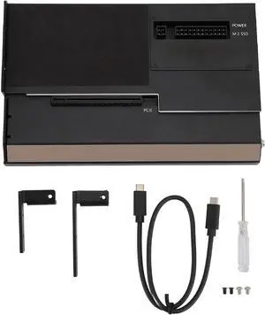 External GPU Dock, USB4.0 40Gbps GPU Enclosure with TB3, M.2 NVMe Interface, Aluminum Alloy, PD 60W, RJ45, PCIe x16 Support