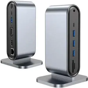 Multi-Interface Vertical Docking Station type-c12 in one Laptop USB