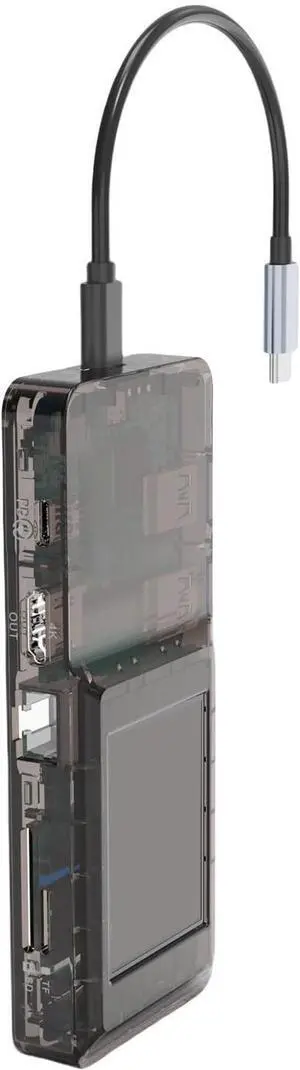 8 In1 USB C Docking Station 4K HDTV 100WPD Charging Gigabit Ethernet USB3.0 Port LCD Display for Computer Accessories 8 In1 USB C Docking Station 4K HDTV 100WPD Charging Gigabit Ethernet USB3.0 Port LCD Display for Computer Accessories