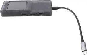Laptop Docking Station, 8 in 1 Type C Hub with 4K HD Multimedia Interface Port, Ethernet 100W PD, USB 3.0 Ports, Memory Card Reader, LCD Screen, Fast Charging