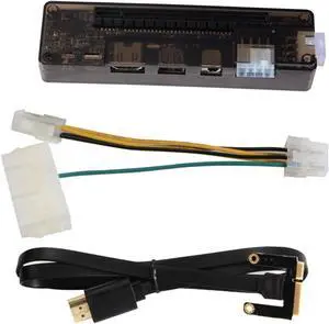Gadpiparty External Graphics Card Dock for Laptops Pci E Portable Video Card Station with Power Output No Driver Installation Required for Gamers and Professionals