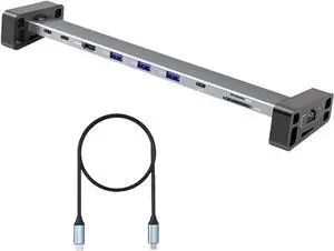9 in 1 USB C Docking Station with Detachable Stand Feet and Multiple USB A Port Rj45 Ethernet 1000Mbps PD100W 4K60hz