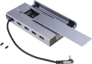 7in 1 Docking Station with USB A USB C HDMI2.0 4K@60Hz for X/SteamDeck for Enhanceds Connectivitys and Charging