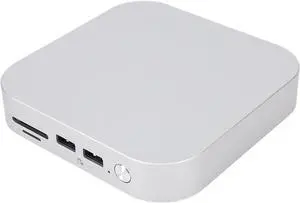 Gadpiparty Aluminum Alloy Dock for Mini M4 M4 Pro 2024, 40Gbps PCIe 4.0 Hub with Dual M.2 SSD Slots (8TB), 10Gbps USB A x3 and Card Reader for 8K Video Editin Data Transfer (US Plug)