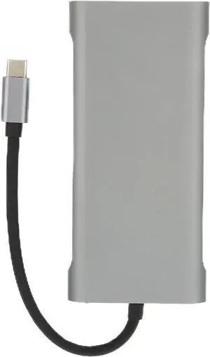 11 in 1 Multifunctional Expansion Dock, Type C Adapter Docking Station, Aluminum Alloy Material, Portable Design, for All Type C Channel Computers, Supports 4K x 2K Resolution,