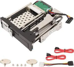 Dual Bay Tray for 2.5in 3.5in Hard Drives, Trayless , 6Gbps Speed, Hot Swap Function, Ideal for Servers, PCs, Media Backups, Security