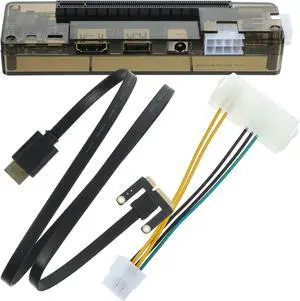 Gadpiparty External Laptop Graphics Card Portable Pci for Notebook Expansion Supports Graphics Power Output Construction Random Style