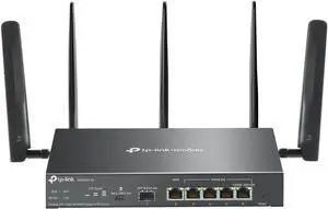 TP-Link ER706W-4G Omada 4G+ Cat6 AX3000 Gigabit VPN Gateway Router | Wi-Fi 6 AX3000 Dual Band with LTE | Supports Omada Mesh | Easy Set-up