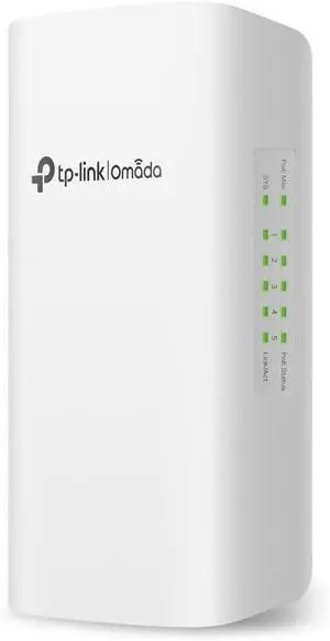 TP-Link Omada SG2005P-PD | 5 Port Outdoor PoE Passthrough Gigabit Ethernet Switch | 1 PoE++ in@90W, 4 PoE+ Out Up to 64W | IP55, Static Routing, Access Control List, QoS, VLAN | PoE Powered ONLY