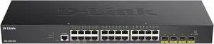 D-Link 28-Port Gigabit Smart Managed Switch | 24 Gigabit Ports + 4 10G SFP+ Ports| L2+/L3 Lite |VLANs |Web Managed |Surveillance Mode | Rackmount | NDAA Compliant (DGS-1250-28X-6KV)