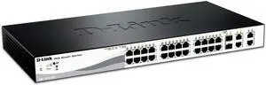 D-link 24-port Fast Ethernet Poe Smart Switch - 24 Ports - Manageable - 24 X Poe - 2 X Expansion Sl