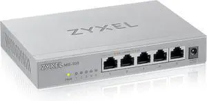 Zyxel 5-Port 2.5G Multi-Gigabit Unmanaged Switch for Home Entertainment or SOHO Network [MG-105]
