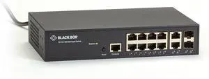 Black Box MGD Switch (8) 10/100/1000 RJ45, (2) 100/1000 DM RJ45/SFP