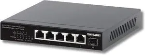 Intellinet 6-Port PoE++ Switch with 5 x 2.5G Ethernet & 10G SFP+ Uplink - Power & Data for Wi-Fi 6/7, IP Cameras, VoIP Phones - Silent Desktop Design - 562133