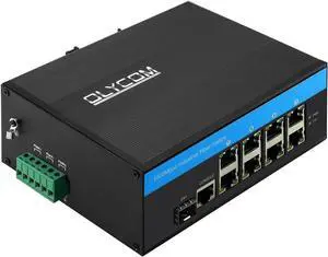 9 Port POE++ 240W Outdoor 10/100/1000M L2 Managed SFP Switch 8 X Gigabit POE Ports 1 X SFP Slot DIN-Rail Mount with Vlan Qos LACP STP/RSTP