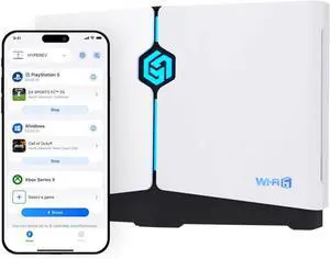 Gaming Router for PC & Consoles PS5, PS4, Xbox, Switch, etc |Free 90-Days GearUP Console Booster | Internet Booster for WiFi Gaming| 2402Mbps, 5GHz & 2.4GHz | WiFi & Ethernet