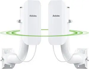 CPE362 WiFi Bridge with 48V PoE & VLAN, Gigabit 5.8GHz Point to Point Wireless Bridge, IP65 Waterproof, 5KM Range for CCTV, Starlink Extend, Farm, Garage, Multi-Building Network