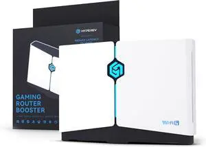 PRO WiFi6 Gaming Router,GearUP Booster Plugin with 1-Year Booster VIP,5GHz & 2.4GHz,Includes 2 Network Cables,Reduce ping and Pocket Loss,for All Console & PCs
