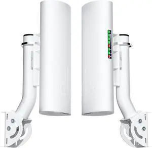 Point to Point/Multipoint Wireless Bridge Outdoor with Bracket Mount, Starlink WiFi Extender, IP65 Waterproof, 5.8GHz 3KM 100Mbps with 16dBi High Gain Antenna,Extend WiFi to Outdoorbulidings, 2 Pack