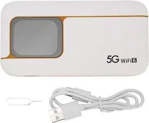 5G Mobile Hotspot with Ultra High Speed, 7100mAh Battery, Touch Screen, WiFi6, 16 Devices, IP67 Design for Travel, Home, Gaming with 5G NR SIM Slot