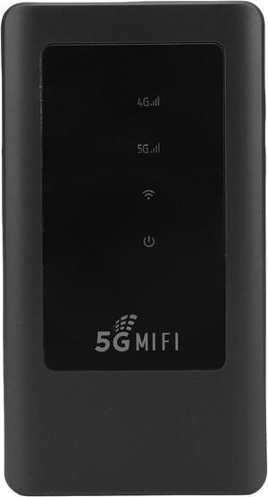 Unlocked 5G/4G LTE Portable WiFi Router – Mobile Hotspot With 3000mAh Battery, LED Screen – Supports 10 Users, 150Mbps – White Or Black