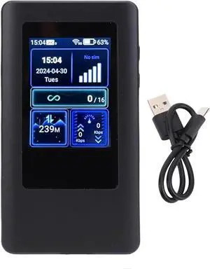 GOWENIC 5G Portable WiFi, 1200Mbps Dual Band Wireless Router Mobile Hotspot, 4200mAh Battery, for Home Travel and Work, Supports 16 Devices Simultaneously