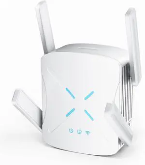 2025 WiFi Extender Signal Booster, New Gen Wi-Fi 6 Repeater, Covers Up to 12,000 sq.ft Range, Dual-Band Internet Booster with Gigabit Ethernet Port, Easy Setup, EasyMesh Compatible