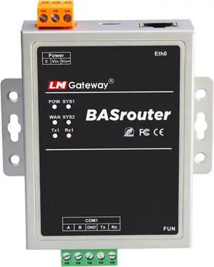 LM 101-B BACnet Router for Building Support, BACnet MS/TP to BACnet IP, 10/100 Ethernet with Auto-Negotiation and Auto-MDIX, Support for BBMD