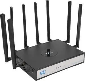 Cuifati 5G WiFi Router with SIM Card Slot, WiFi 6 CPE Dual Band 4.67Gbps Cellular Wireless Router Up to 100 Users, NR SA NSA Internet with WAN LAN Port, for Home Office (US Plug)