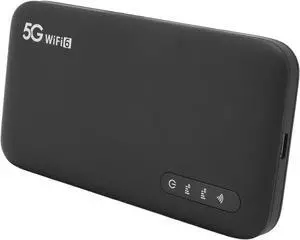 KIMISS 5G Mobile Hotspot WiFi 6 Portable Router with SIM Card Slot, 6100mAh Battery, Supports 16 Devices, Ideal for Home and Travel Use