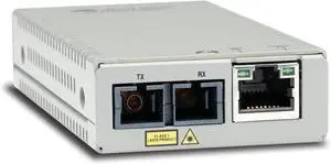 AT-MMC200/SC-960 MMC200/SC Transceiver/Media Converter - 1 x Network (RJ-45) - 1 x SC Ports - Multi-Mode - Fast Ethernet - 10/100Base-TX, 100Base-FX - Wall Mountable,