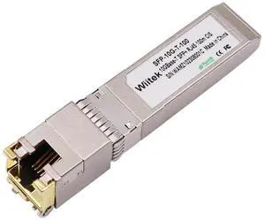 100 Meters, 10Gbps SFP+ to RJ45 Modules, 2.5G/5G/10GBase-T Copper RJ45 to SFP+ Transceiver, Compatible for Cisco SFP-10G-T-X, Ubiquiti, Netgear, Mikrotik, Low Power Consumption