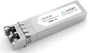 Axiom Memory - J9151E-AX - Axiom 10GBASE-LR SFP+ Transceiver for Aruba - J9151E - for Data Networking, Optical Network 1 LC 10GBase-LR Network - Optical Fiber Single-Mode - 10 Gigabit Ethernet -