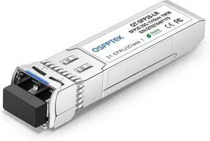 QSFPTEK 25G SFP28 Module, 25GBASE-LR 25 Gigabit SFP LC Fiber Ethernet Single-Mode Transceiver 25GBASE-LR Mini-gbic for Arista Networks SFP-25G-LR, 1310nm, 10km, with DDM