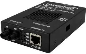 Transition Networks - E-100BTX-FX-06-NA - Transition Networks Stand-Alone Fast Ethernet Media Converter 100Base-TX to