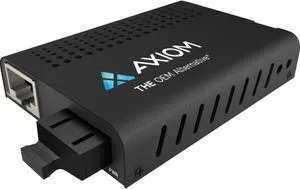 Axiom Memory - MC03-S3S20-AX - Axiom Transceiver/Media Converter - 1 x Network (RJ-45) - 1 x SC Ports - DuplexSC Port - Single-Mode - Gigabit Ethernet - 1000Base-LX, 10/100/1000Base-TX - 12.43 Mile -