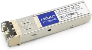 Add-On Computer Products AddOn 5-Pack of Cisco GLC-SX-Mmd Compatible TAA Compliant 1000Base-SX SFP Transceiver (MMF, 850Nm, 550M, LC, DOM)