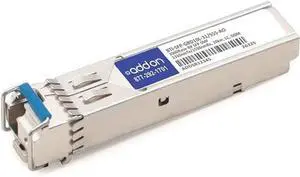 AddOn Juniper Networks BTI-SFP-GBD10L-31/55S Compatible TAA Compliant 1000Base-BX SFP Transceiver (SMF, 1310nmTx/1550nmRx, 10km, LC, DOM)