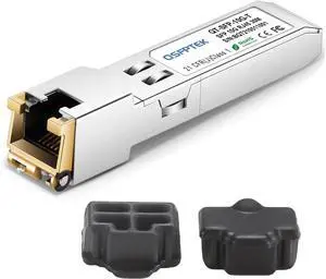 10Gb SFP+ RJ45 Transceiver, 10GBASE-T SFP to Ethernet Module, 10 gigabit SFP Copper RJ-45 30m, RJ45 Network Switch Ethernet Port Silicone Plug Cover, 10g Networking Optical Fiber Mini gbic Generic