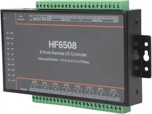 Yosoo Relay Network Controller, Ethernet Relay Ethernet Remote Controller with Serial Wiring Cable 540V DC for Network