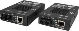 Transition Networks 100BASE TX RJ 45 to 100BASE FX MM LC