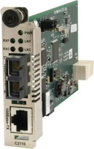 Transition Networks C2210-1014 Fast Ethernet Media Converter - 1 x RJ-45 Netw