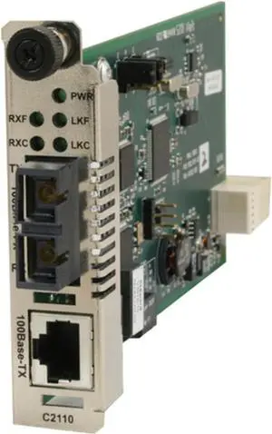 Transition Networks C2110-1014 Fast Ethernet Media Converter - 1 x RJ-45 Netw