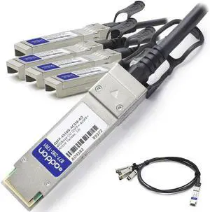 Add On QSFP+/SFP+ Network Cable - QSFP+/SFP+ - 5 GB/s - 1 Pack - 1 x QSFP+ Network - 4 x SFP+ Network