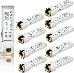 QSFPTEK Gigabit SFP Module 10G CWDM SFP+ Transceiver Module Single-Mode Fiber Mini GBIC Module, Plug and Play Transceiver for CWDM-SFP10G-1510 (1510nm 80km DOM)