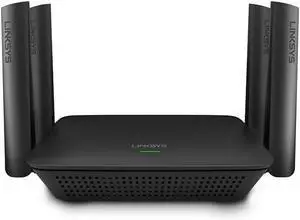 Linksys RE9000: AC3000 Tri-Band Wi-Fi Extender, Wireless Range Booster for Home, 4 Gigabit Ethernet Ports, Works with Any Wi-Fi Router (Black)