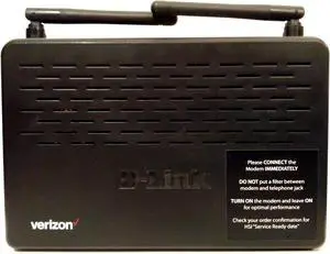 D-Link DSL Wireless N ADSL2+ Modem Router Model DSL-2750B Verizon ver: VZ_1.44