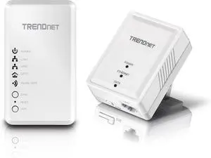TRENDnet Powerline 500 AV Kit with Wi-Fi Extender, Includes 1 x TPL-406E + 1 x TPL-410AP, 500 AV Powerline and N300 Wireless N, TPL-410APK