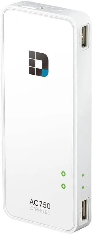 D-Link Systems Wi-Fi AC750 Portable Router and Charger (DIR-510L)